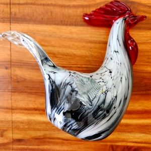 Glass rooster